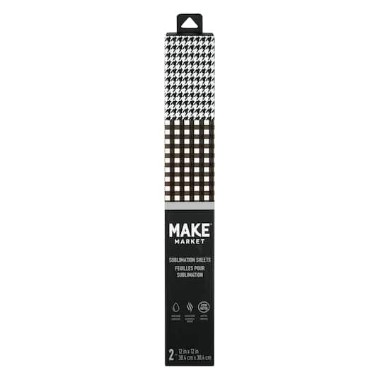 Black &#x26; White Sublimation Sheets by Make Market&#xAE;